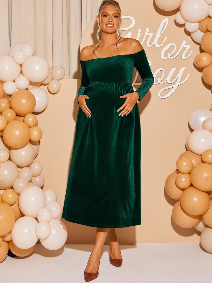 Rochie maxi SHEIN, verde