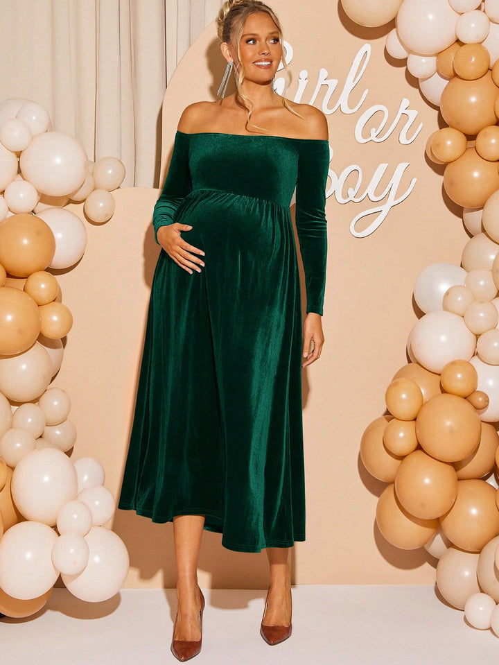 Rochie maxi SHEIN, verde