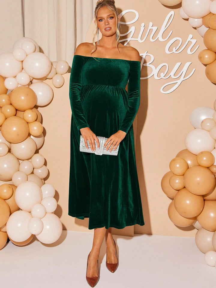 Rochie maxi SHEIN, verde