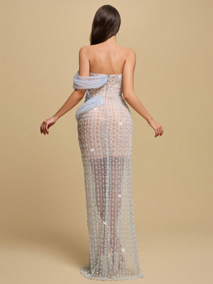 Rochie de ocazie SHEIN, albastru