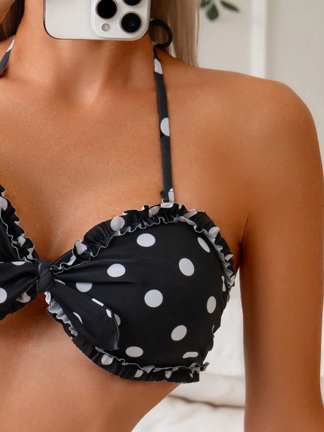 SHEIN fekete bikini szett