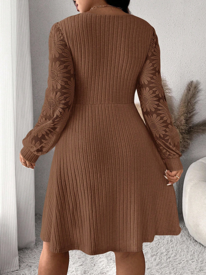 SHEIN Mini Dress, Brown