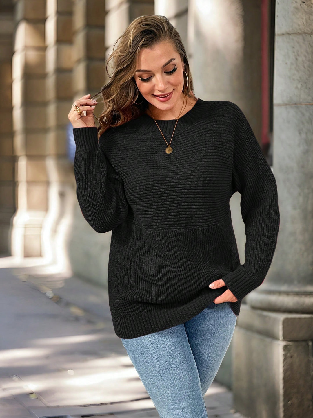 Pulover SHEIN, negru