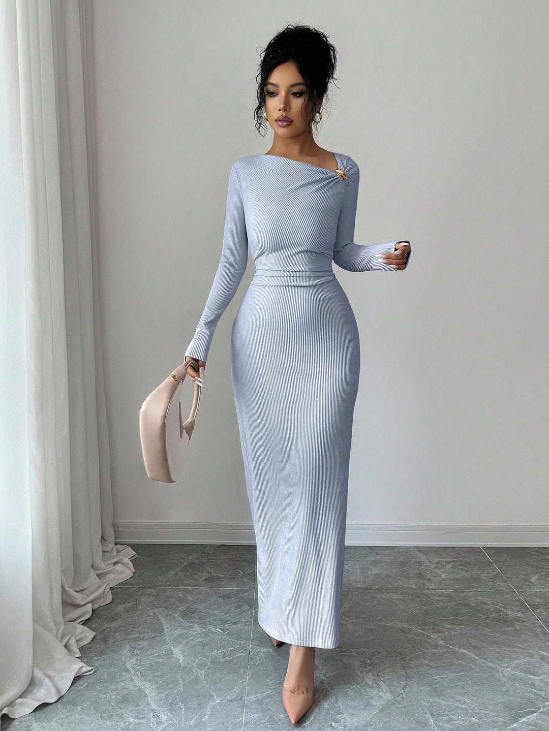 Rochie maxi SHEIN, albastru