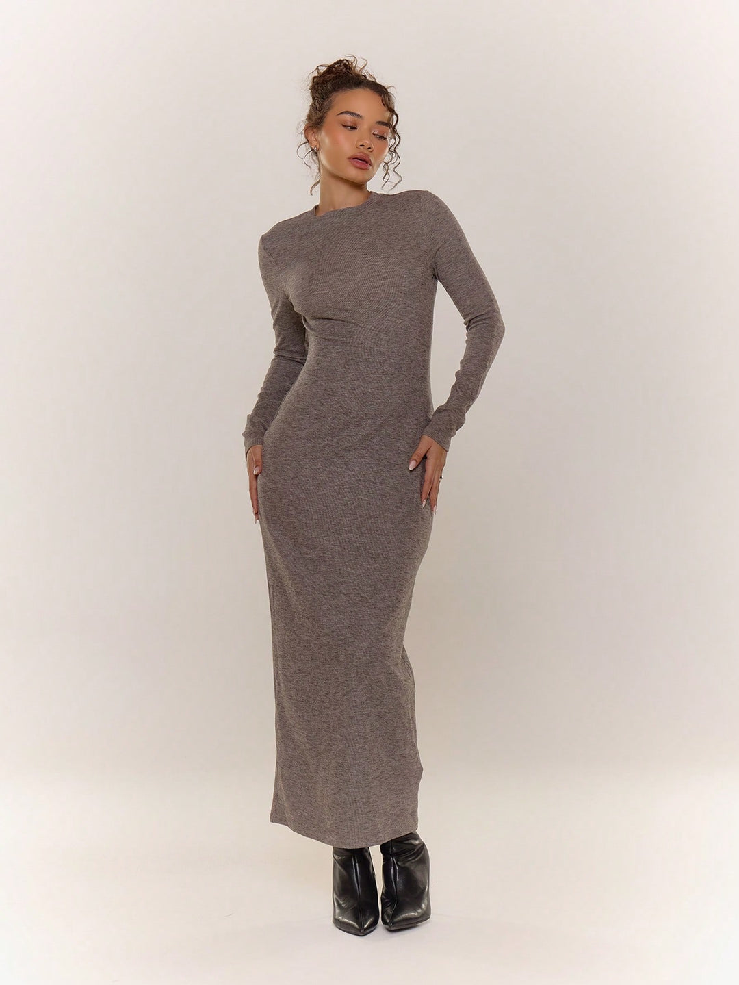 Rochie maxi SHEIN, gri
