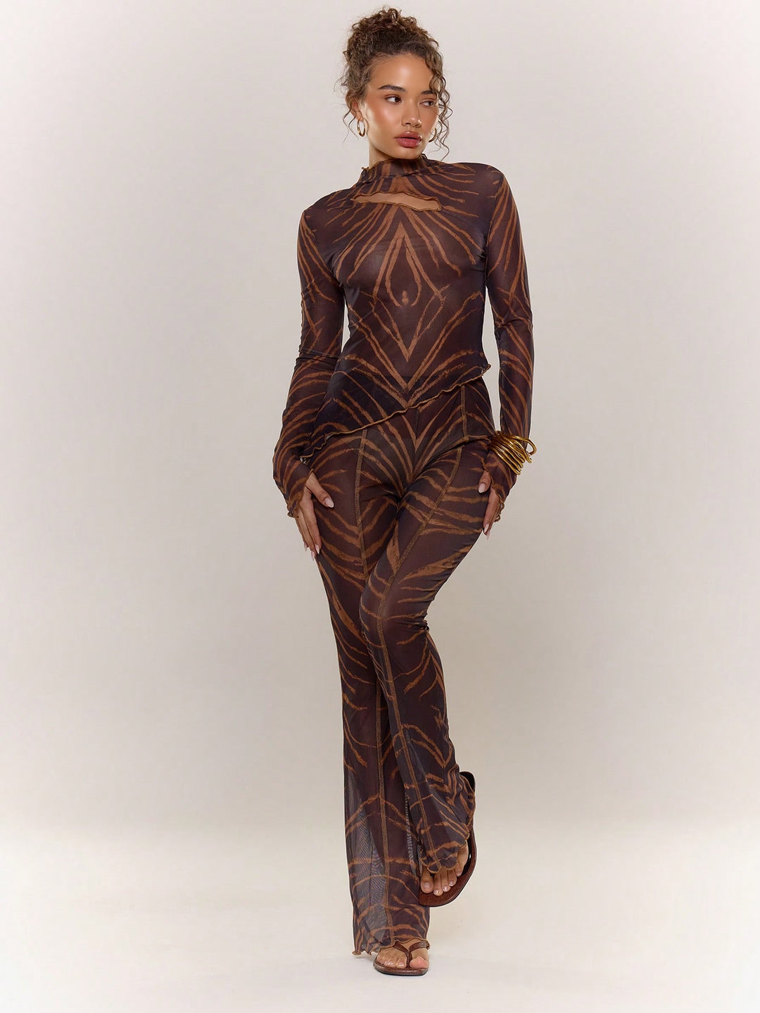 Compleu SHEIN, maro