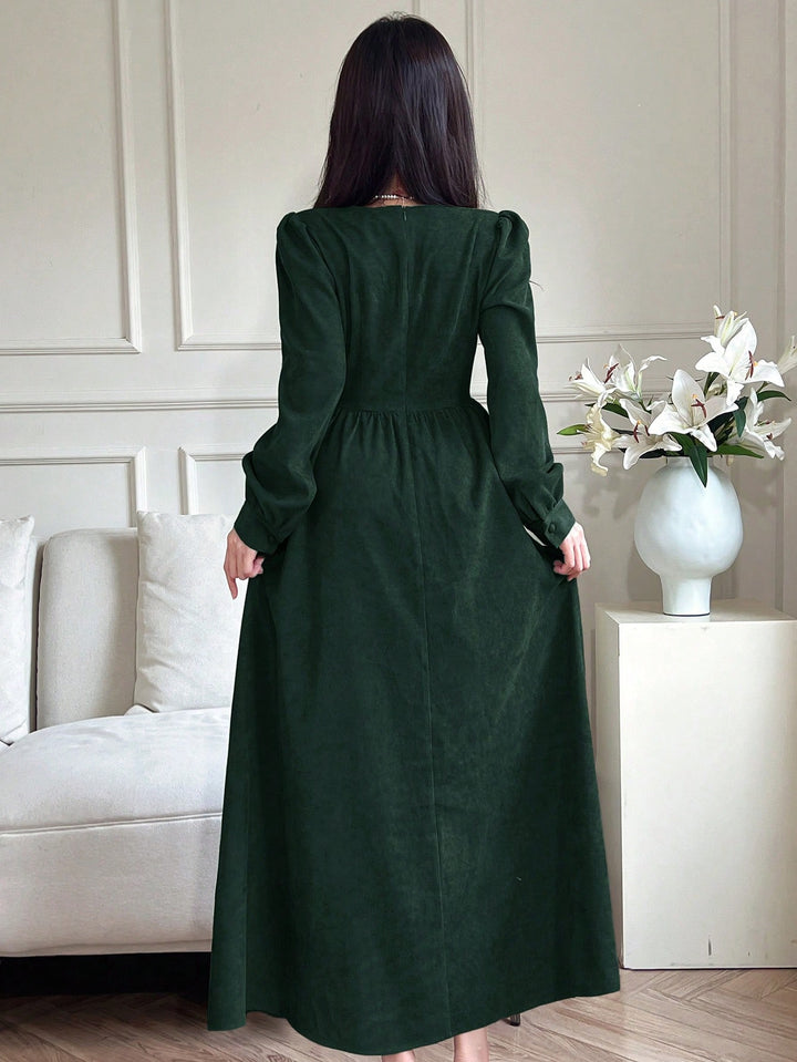 Rochie maxi SHEIN, verde