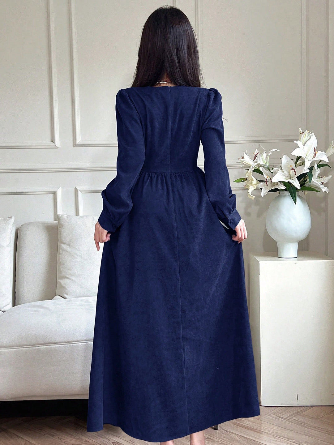 Rochie maxi SHEIN, albastru