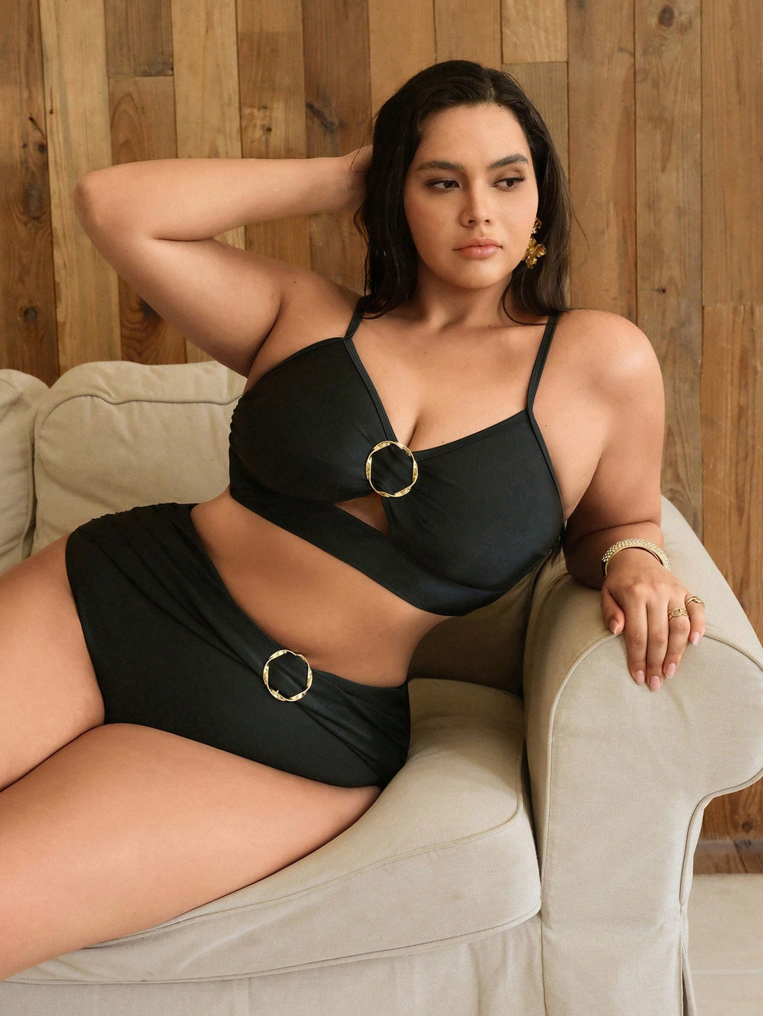 Set bikini de baie SHEIN, negru