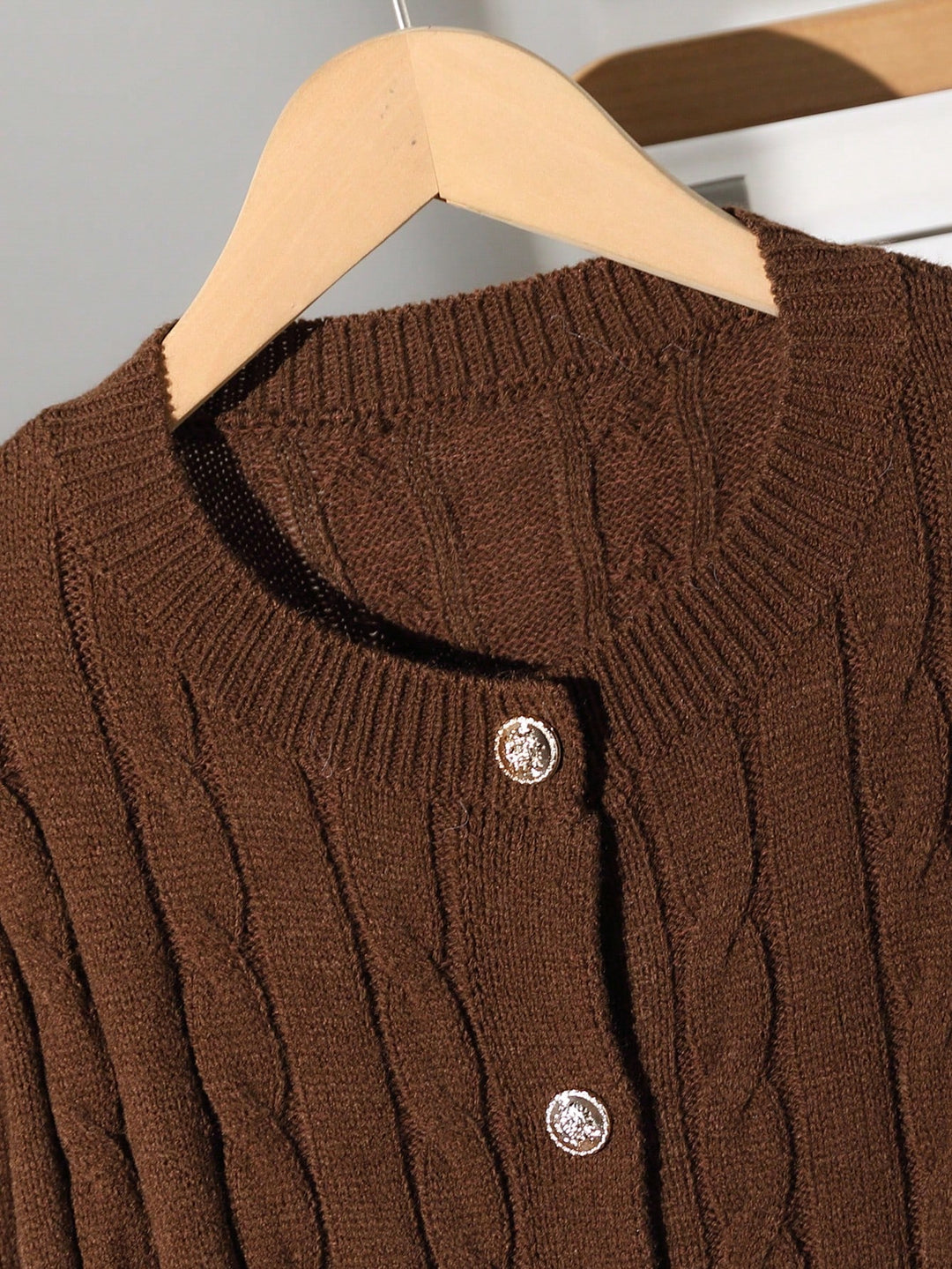 Cardigan SHEIN, maro