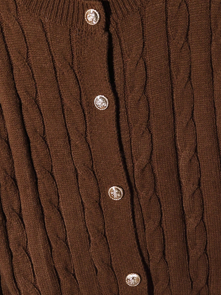 Cardigan SHEIN, maro