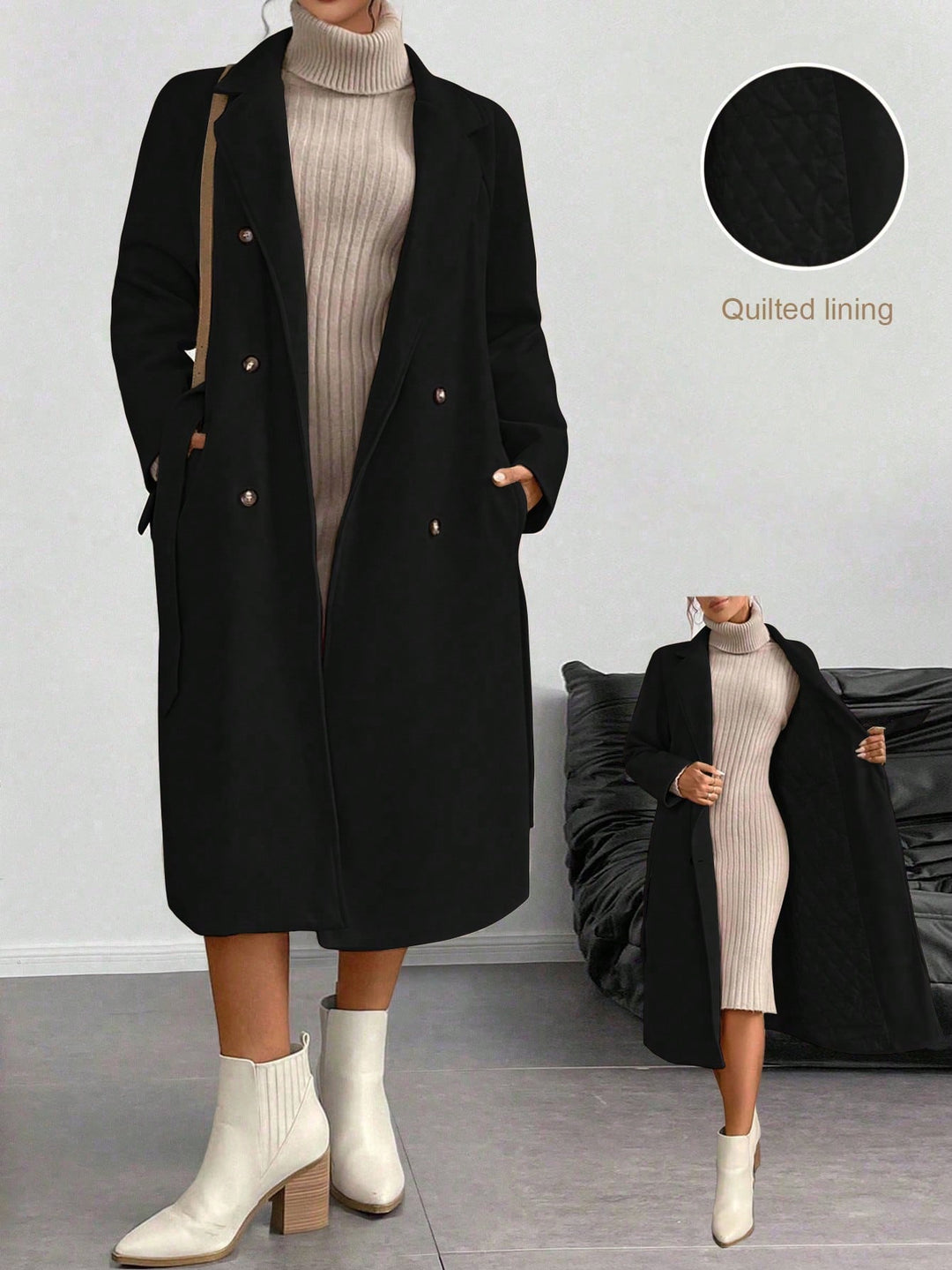 Palton SHEIN, negru