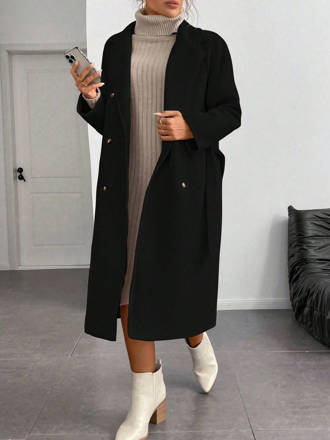 Palton SHEIN, negru