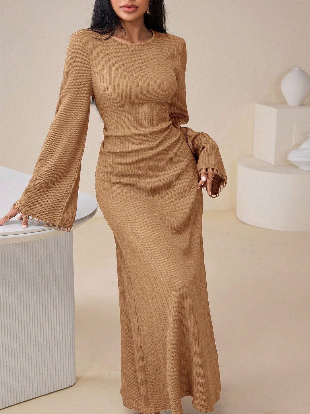 Rochie SHEIN, kaki