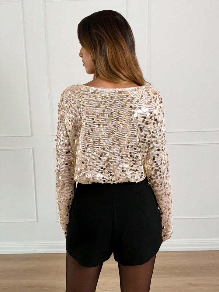 Top SHEIN, argintiu