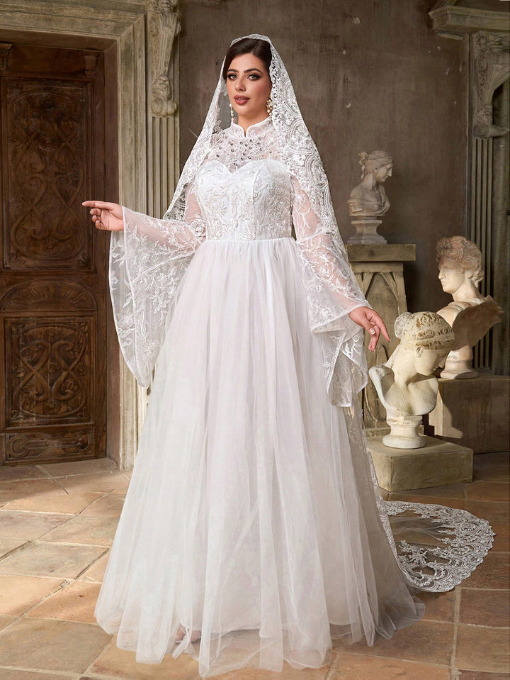 Rochie de ocazie și bridal SHEIN, alb