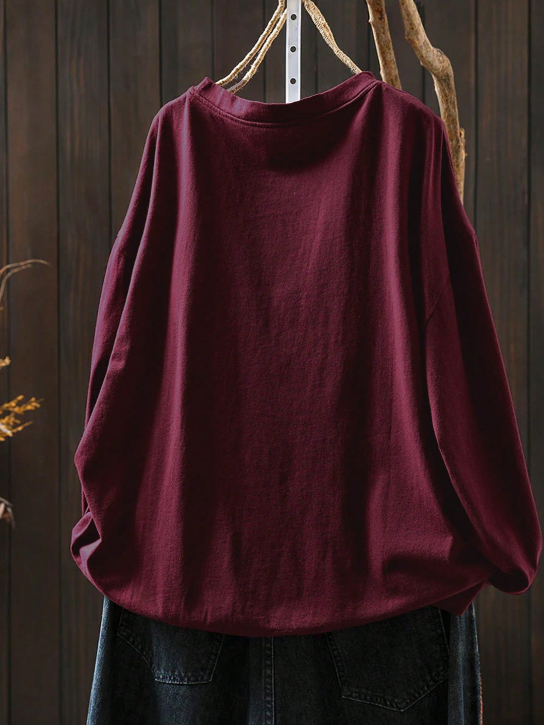 Tricou SHEIN, vișiniu