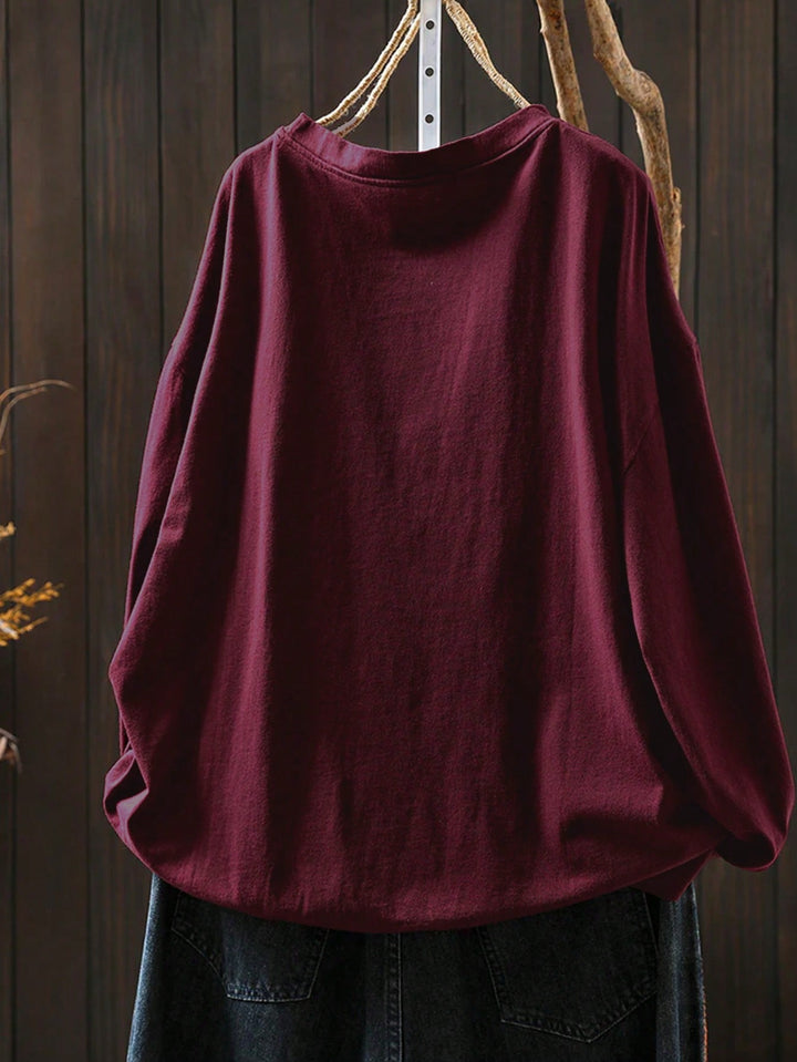Tricou SHEIN, vișiniu