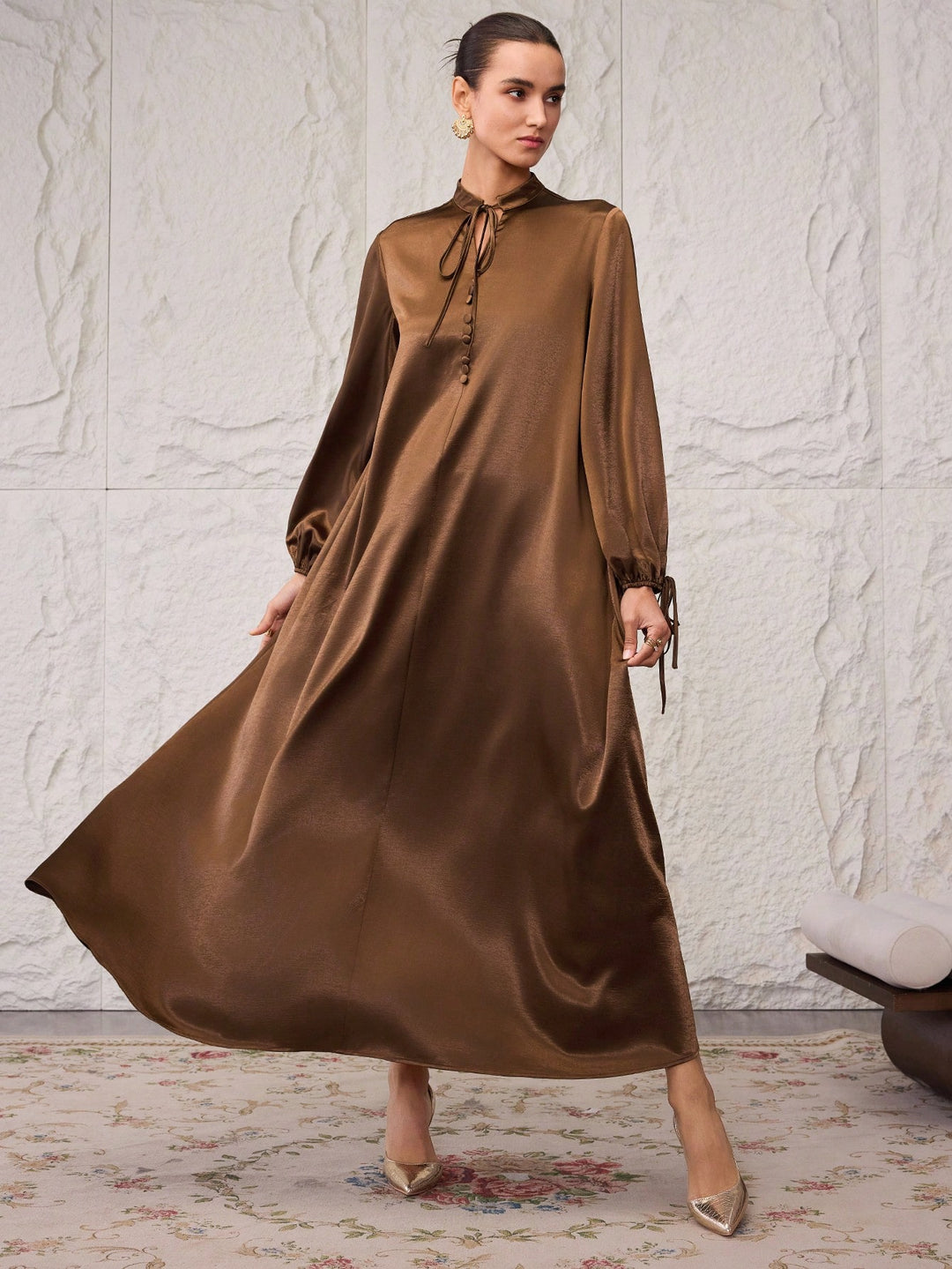 Rochie SHEIN, kaki