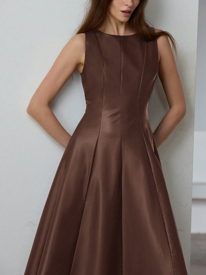 Rochie maxi SHEIN, maro