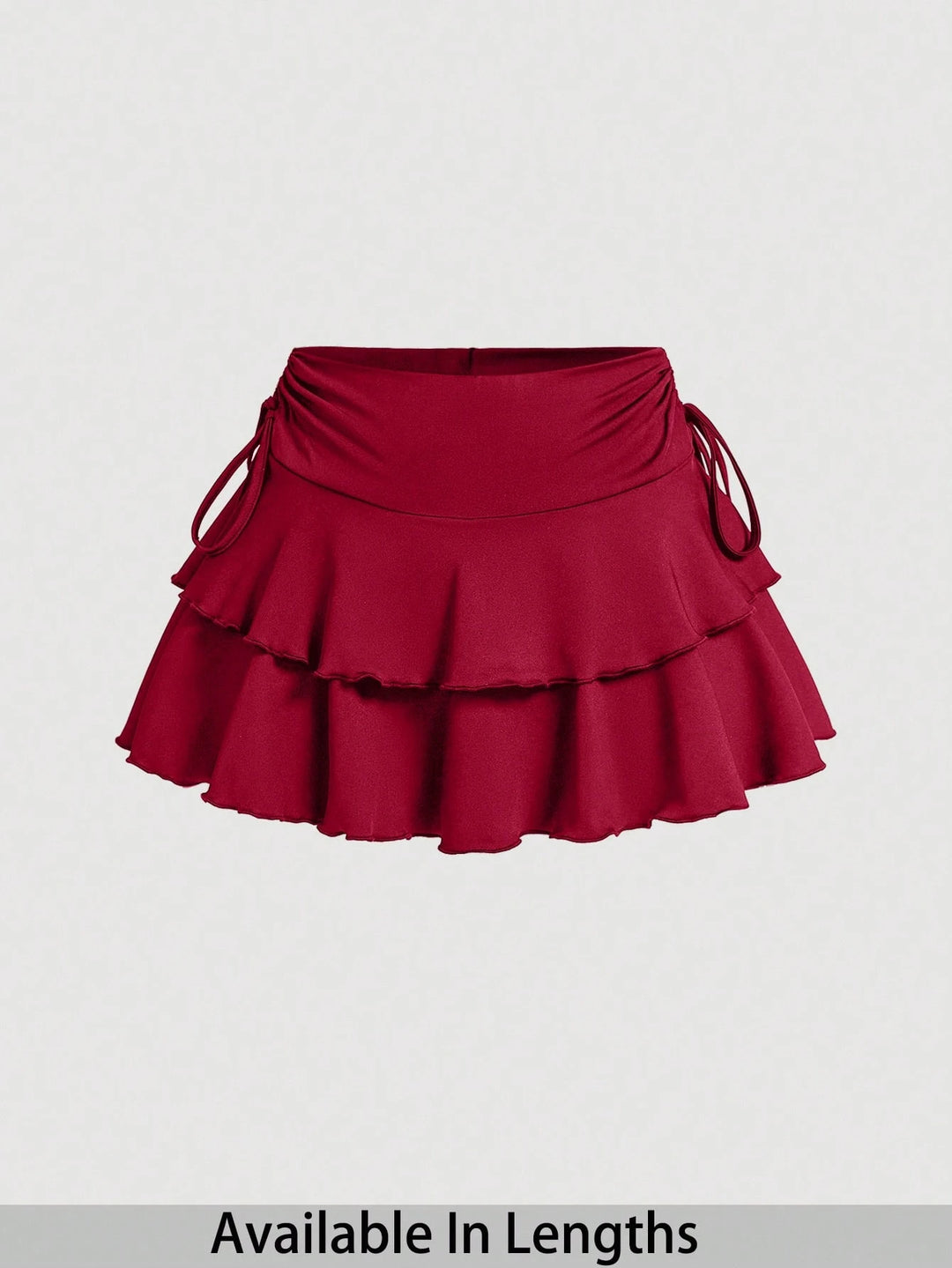 Fustă pantalon Shein Curve+, vișiniu