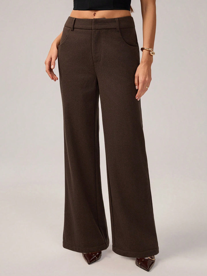 Pantaloni SHEIN, maro