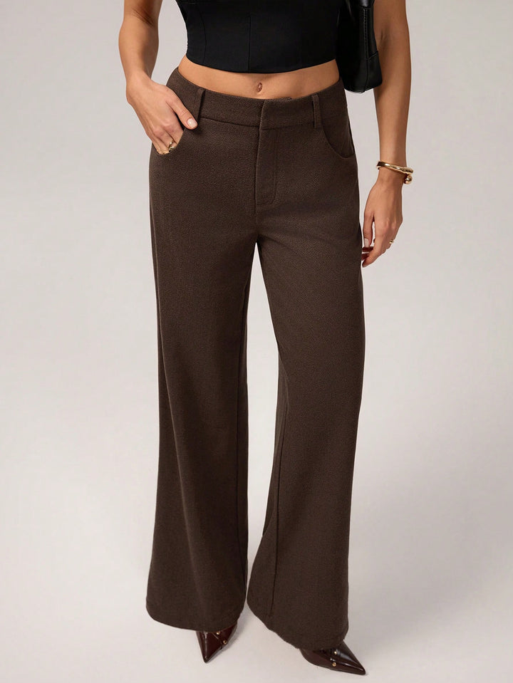 Pantaloni SHEIN, maro