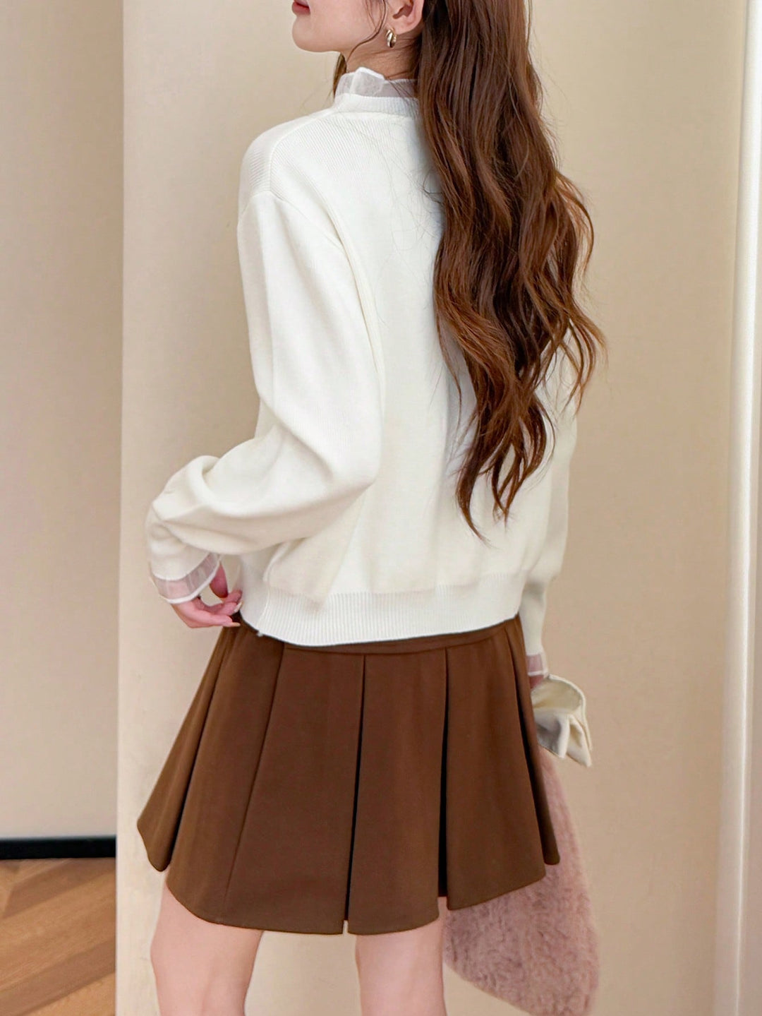 Pulover SHEIN, alb