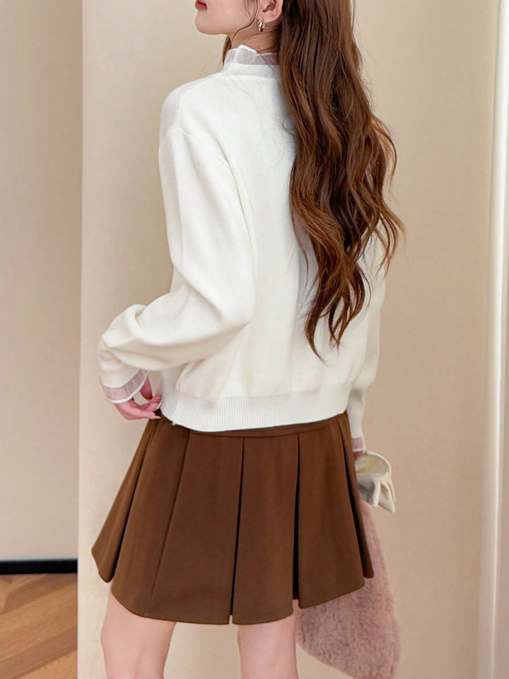 Pulover SHEIN, alb