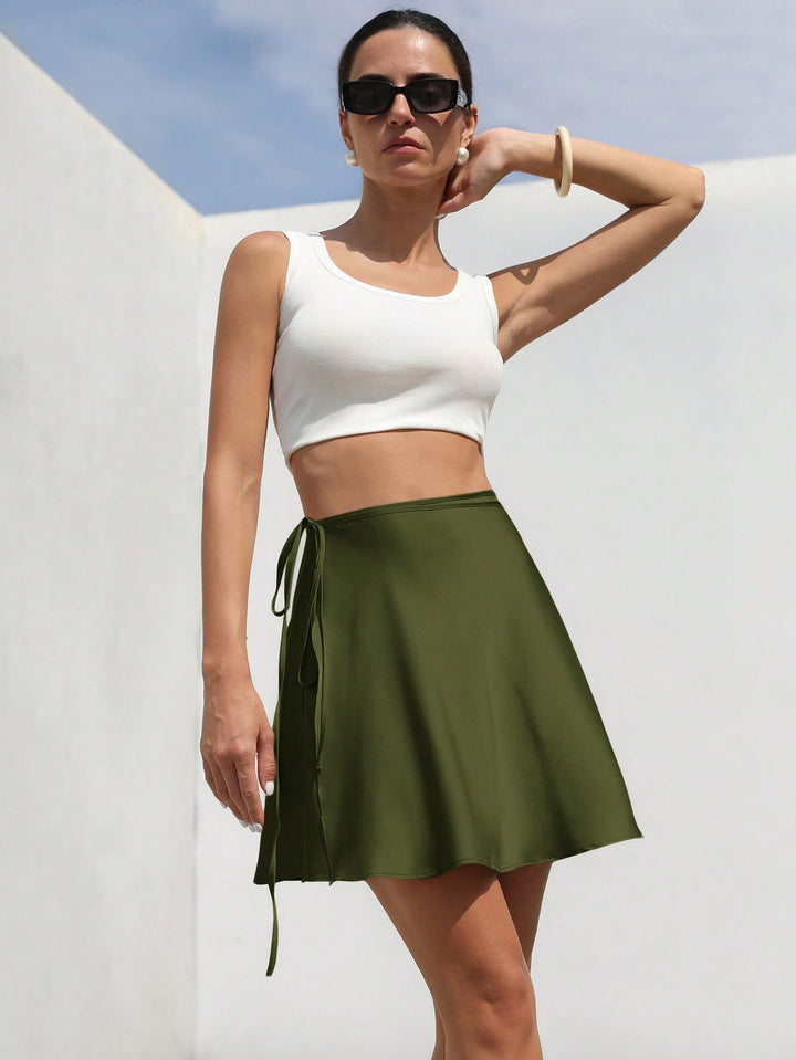 SHEIN miniszoknya, zöld