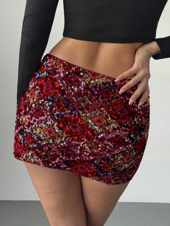 Fustă mini Shein, mix culori