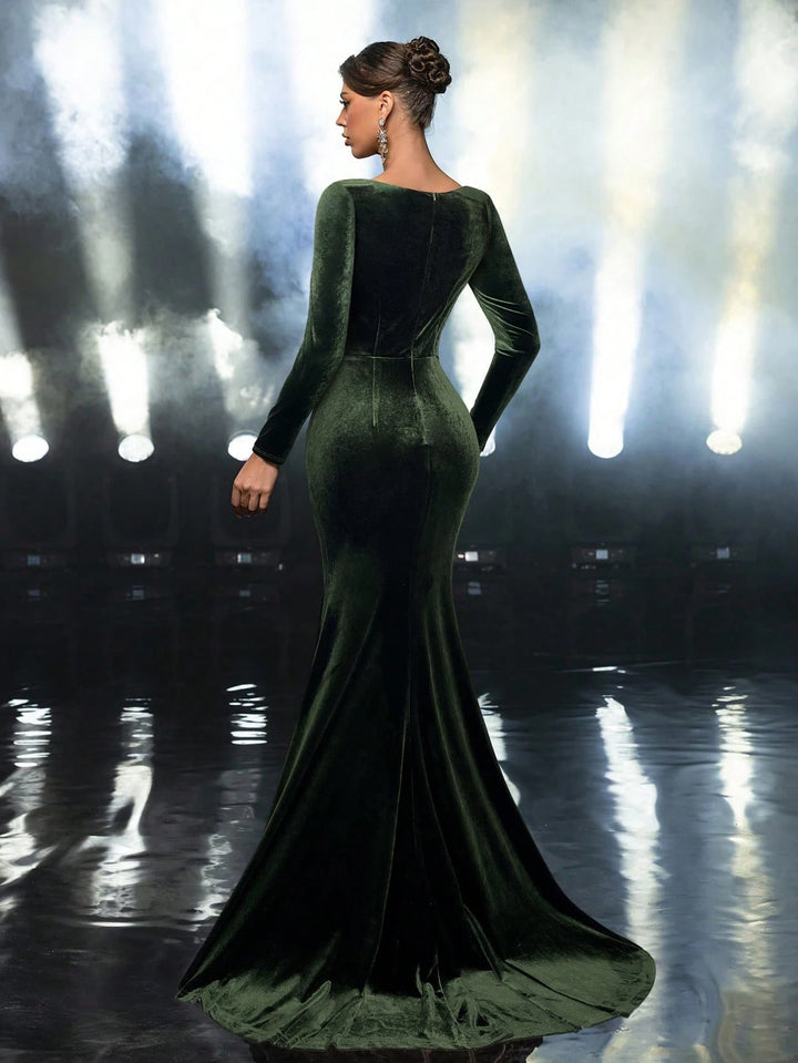 Rochie de ocazie SHEIN, verde