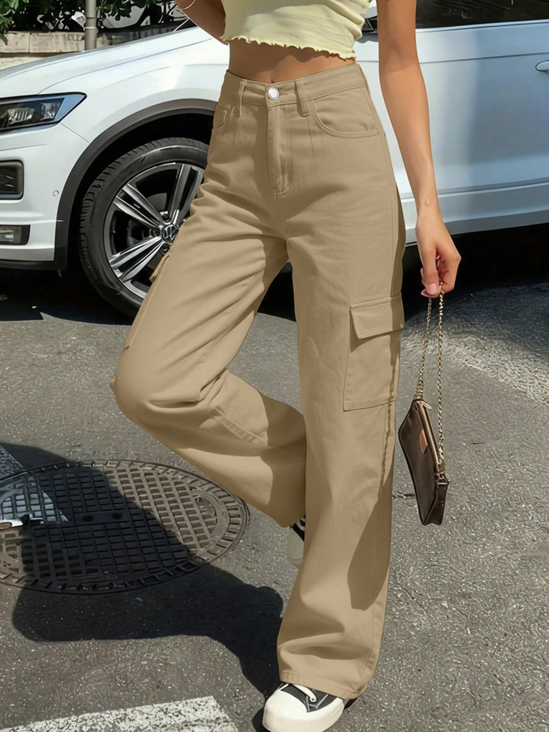 SHEIN nadrág, khaki