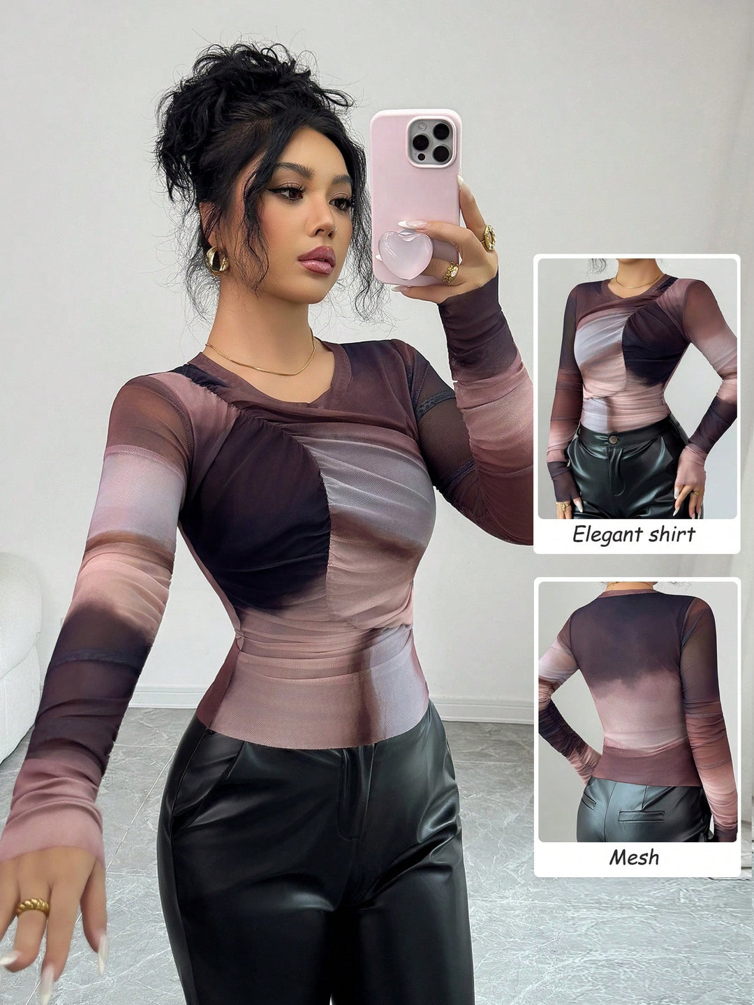 SHEIN blúz, mix színek