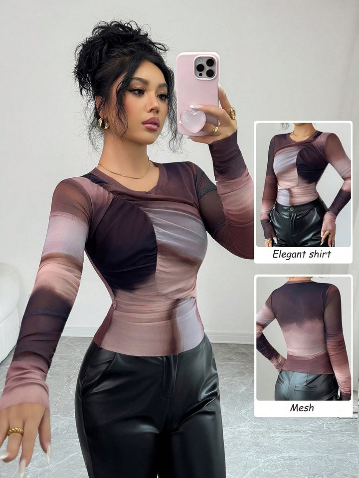 SHEIN blúz, mix színek