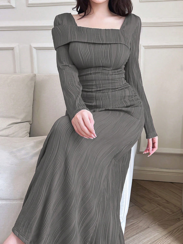 Rochie maxi SHEIN, gri