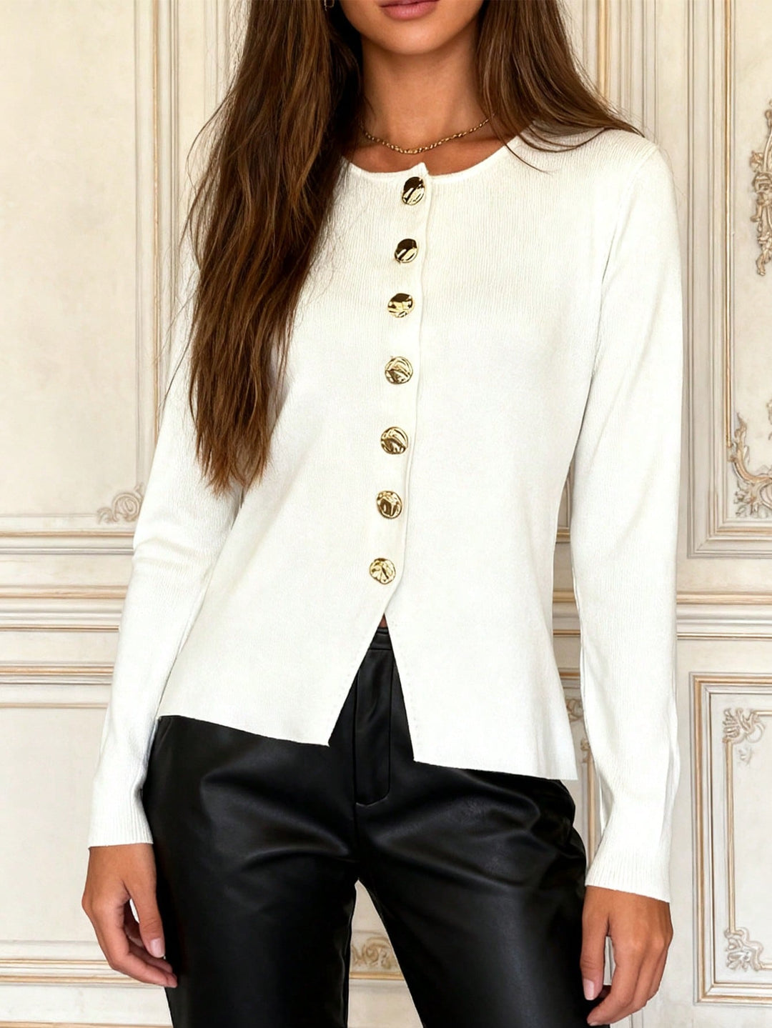 Cardigan SHEIN, alb