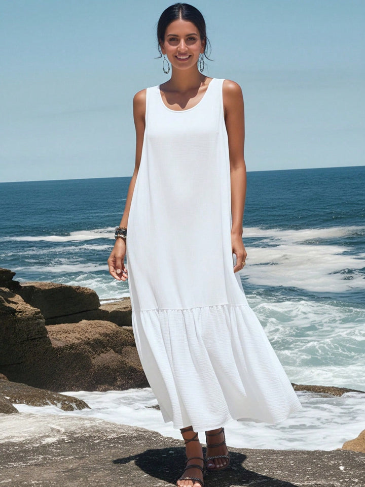 Rochie maxi SHEIN, alb