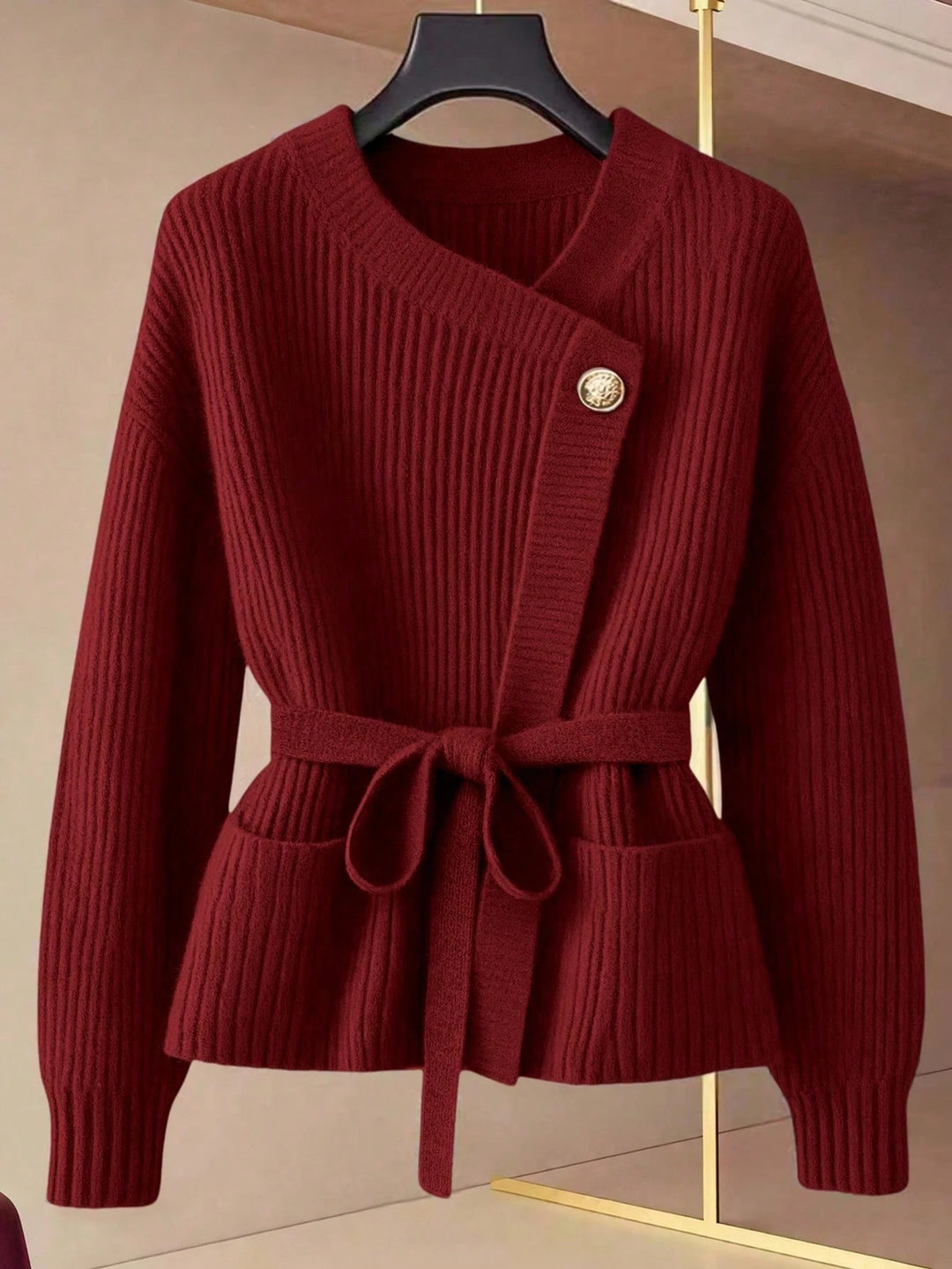 Cardigan SHEIN, vișiniu