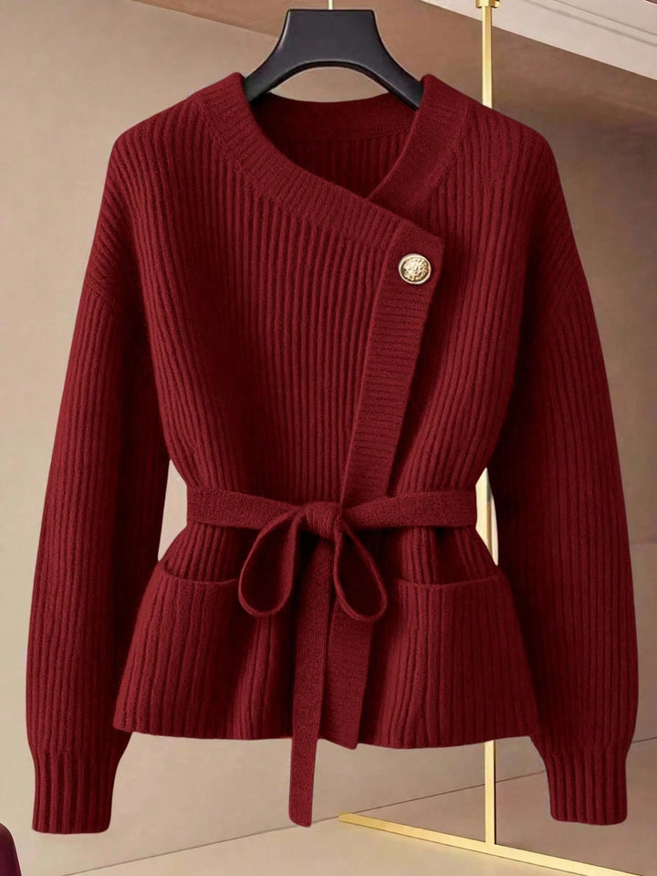 Cardigan SHEIN, vișiniu