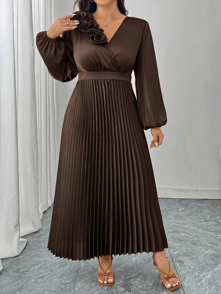 Rochie maxi Shein Curve+, maro