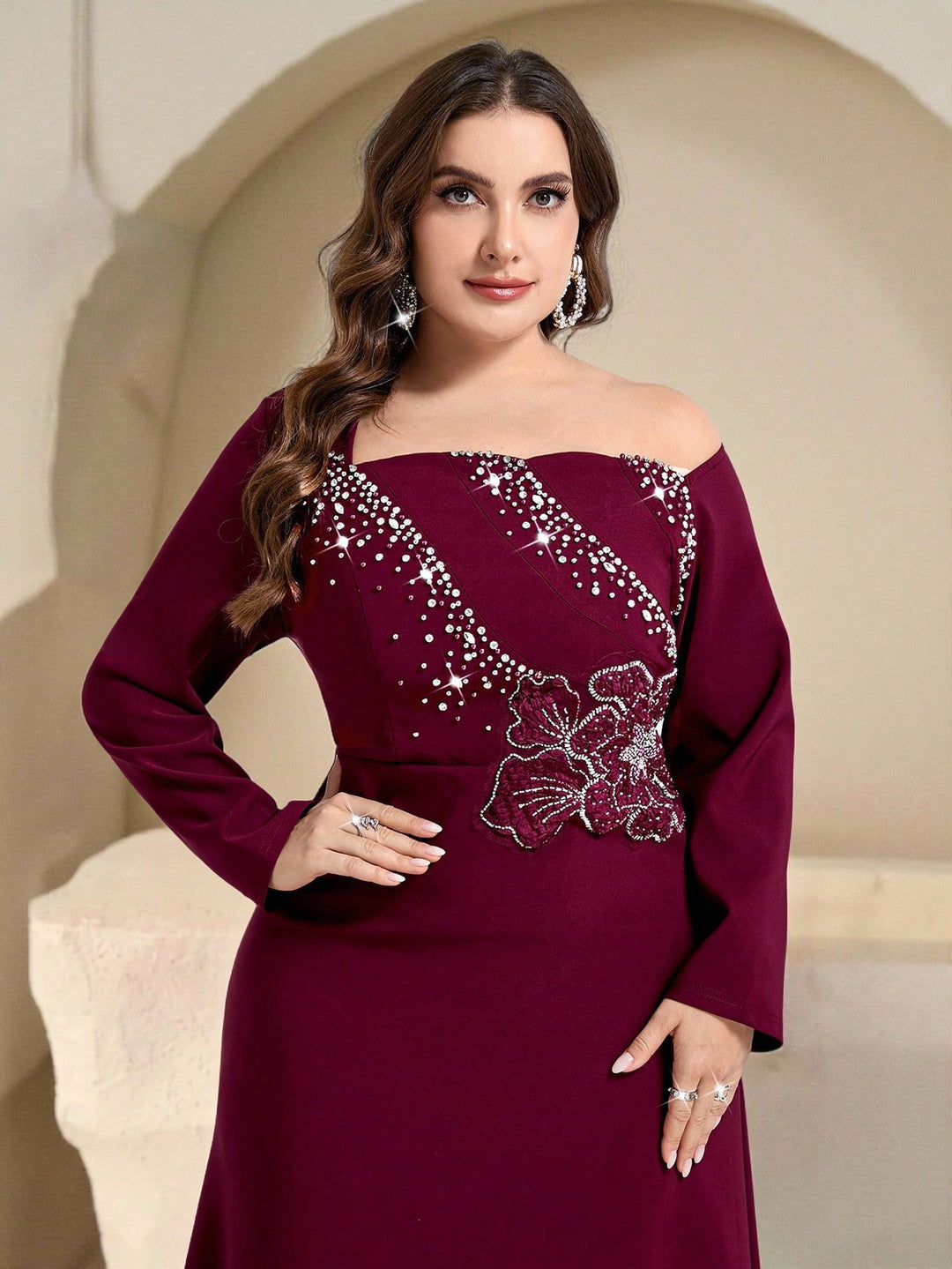 Rochie SHEIN, vișiniu
