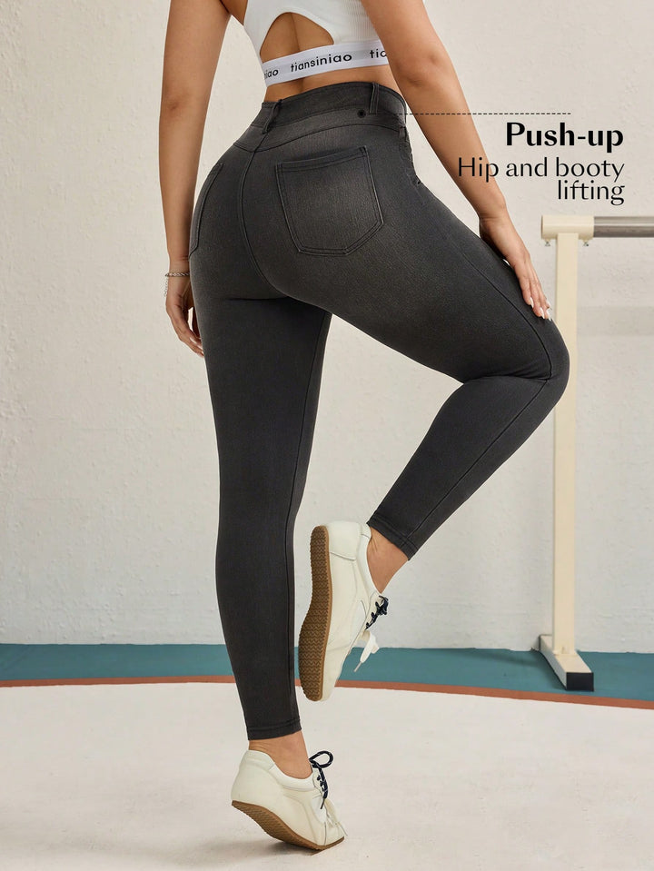 Shein Shein leggings, fekete