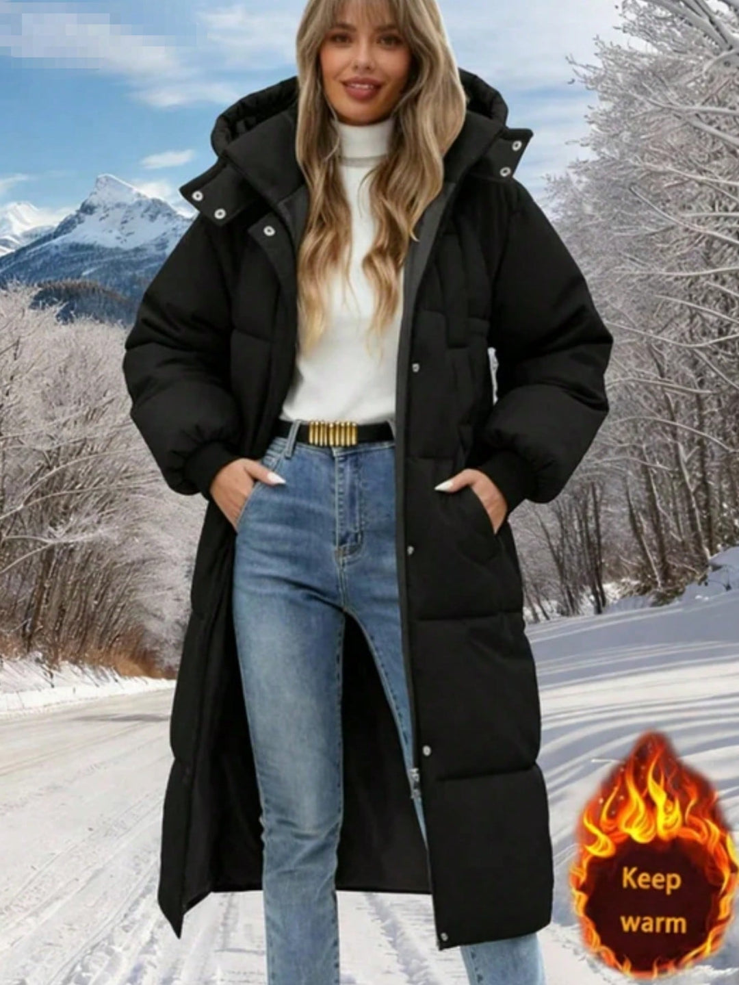 SHEIN kabát, fekete