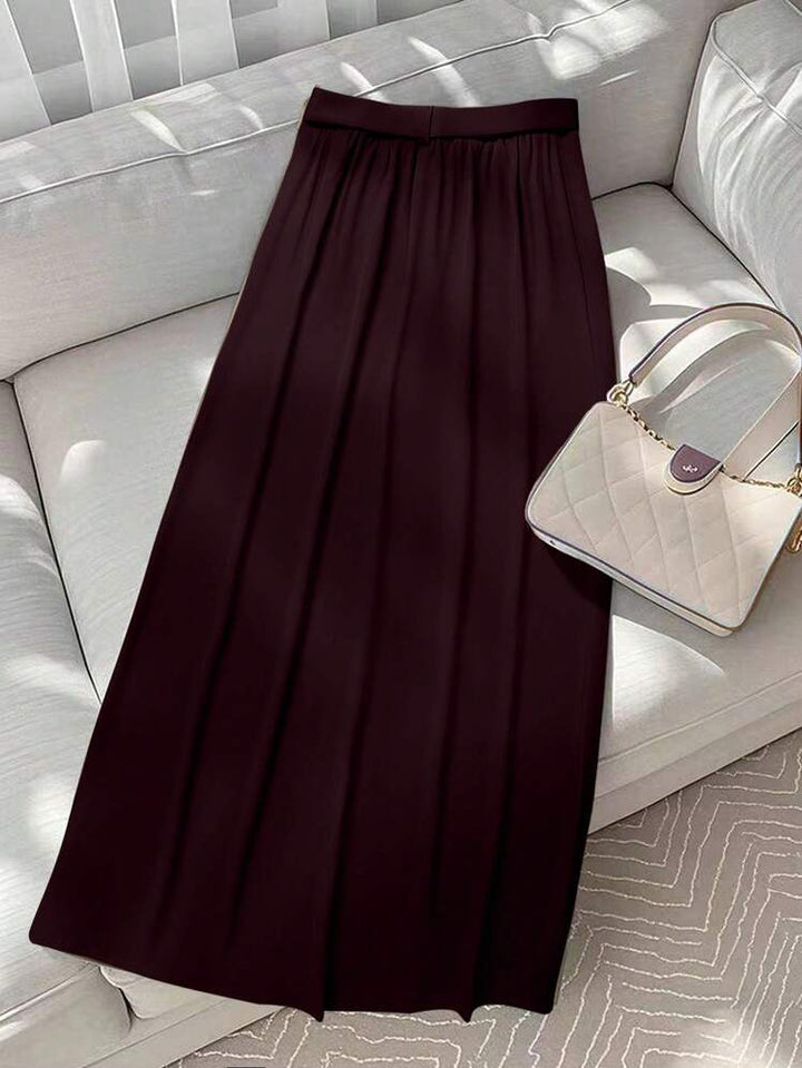 SHEIN maxi szoknya, bordó