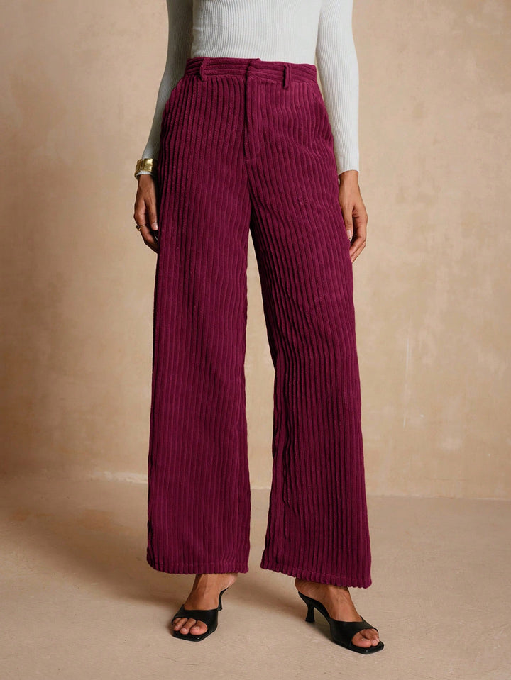 Pantaloni SHEIN, vișiniu