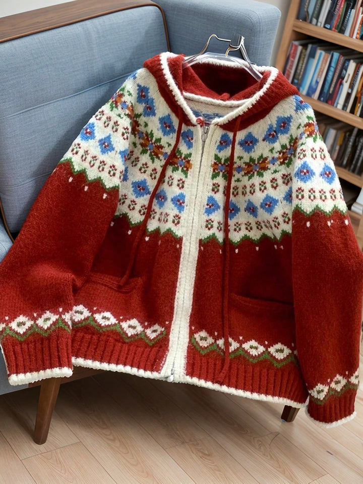 Cardigan SHEIN, roșu