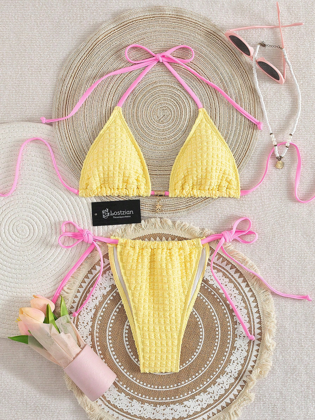 Set bikini SHEIN, galben