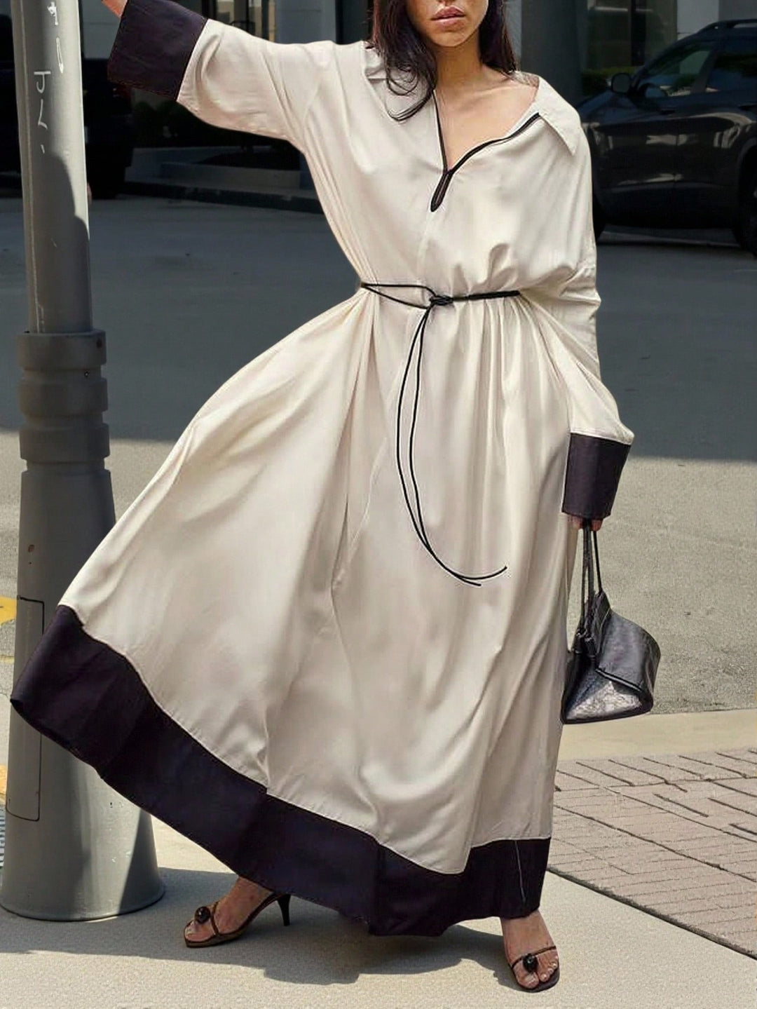 SHEIN Maxi ruha, bézs