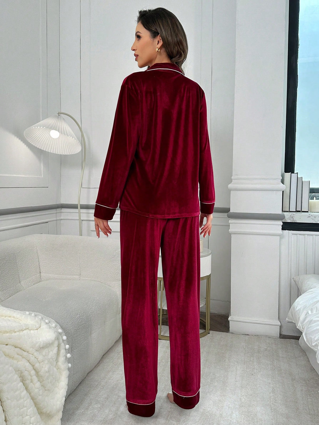 Pijama SHEIN, vișiniu